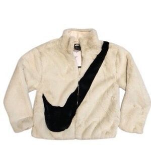 Nike NSW Faux Fur Jacket Womens Size X-small